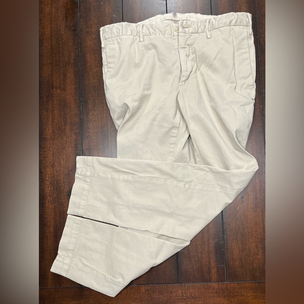 Incotex Slowear Slim Fit Chino Khaki Pants